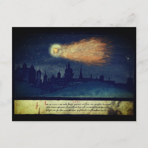 Comet  postcard