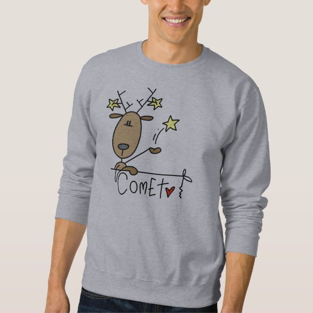 Comet Reindeer Christmas Tshirts and Gifts (Front)