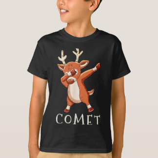 Comet Santas Reindeers Family Matching Outfit Chri T-Shirt