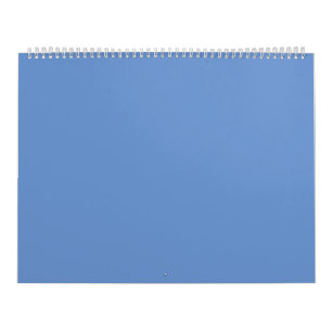 Comflower Blue #6B95D0, Cold Purple Calendar