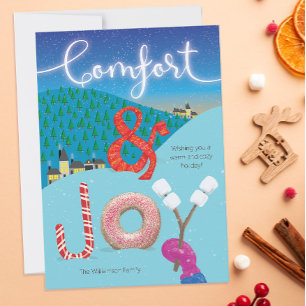 Comfort and Joy Illustrated Holiday Treats Card