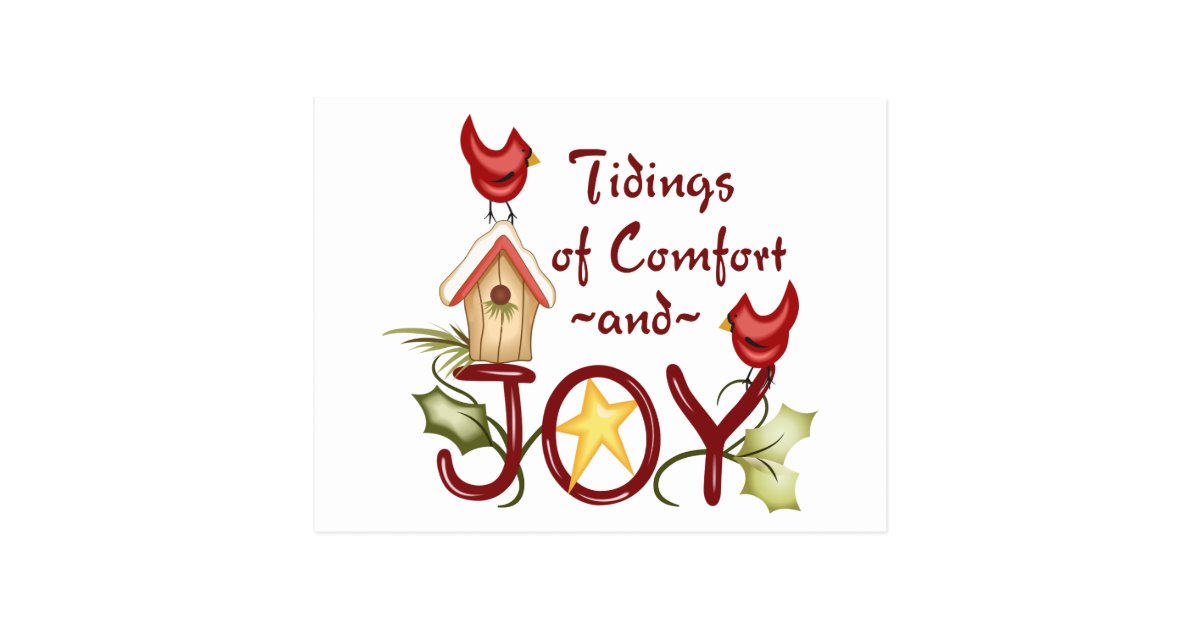 Comfort and Joy Postcard | Zazzle.com