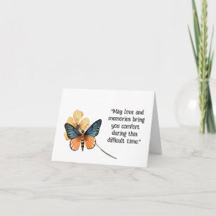 Comfort Butterflies Card