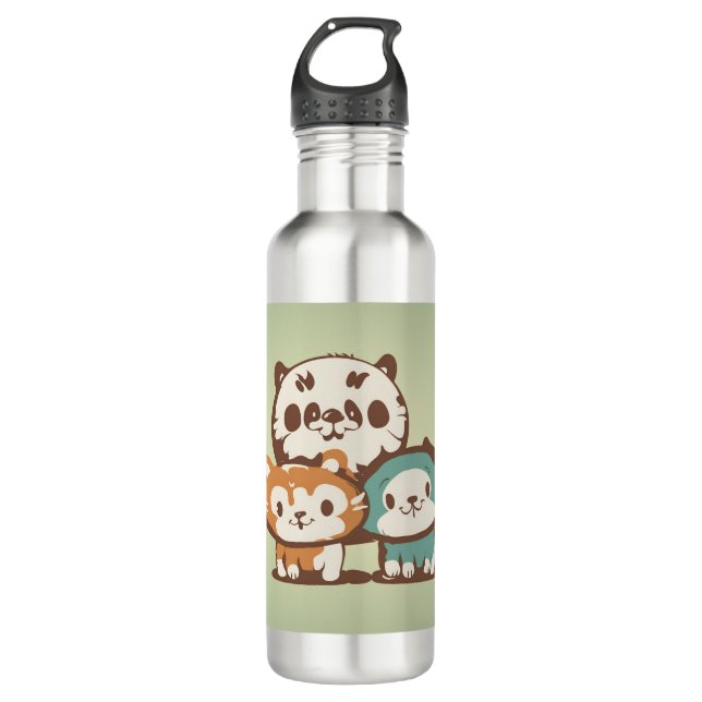 Comfort cats  stainless steel water bottle (Front)