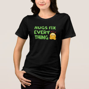 Comfort Colors® Hugs Fix Everything Cute Mom Tri-Blend Shirt