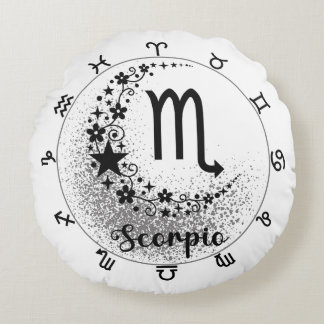 Comfort Cushion: Embrace Your Inner Scorpio Round Pillow
