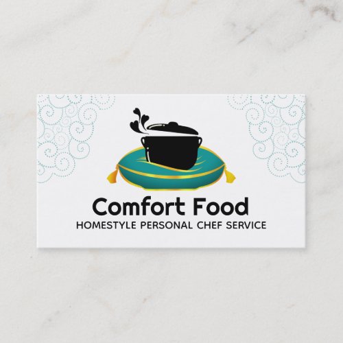 Comfort food cooking chef catering culinary business card