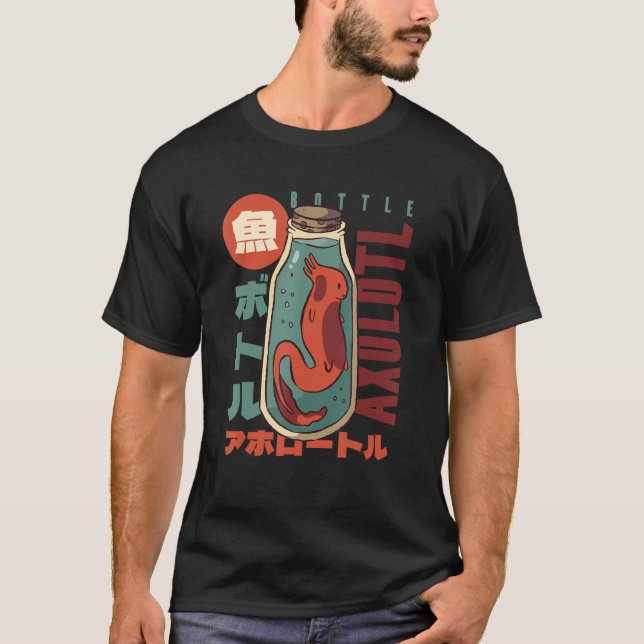 Comfort Food  s Delight Axolotl in Mason Jars T-Shirt (Front)