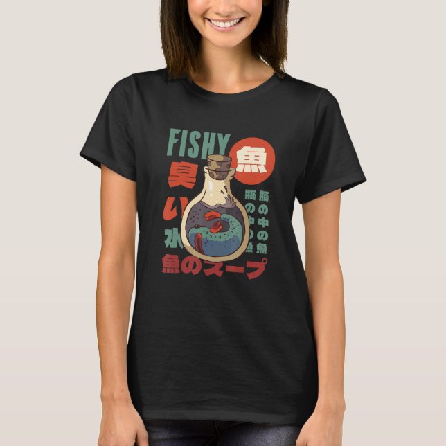 Comfort Food  s Delight Fishy in Mason Jars T-Shirt (Front)