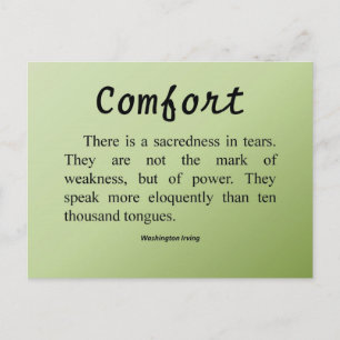 Comfort for Tears Postcard