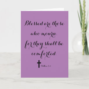 Comfort for Those Mourning, Bible Verse Sympathy Card