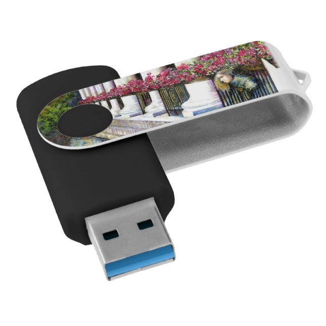 Comfort is the Enemy of Progress Flash Drive (Angled)