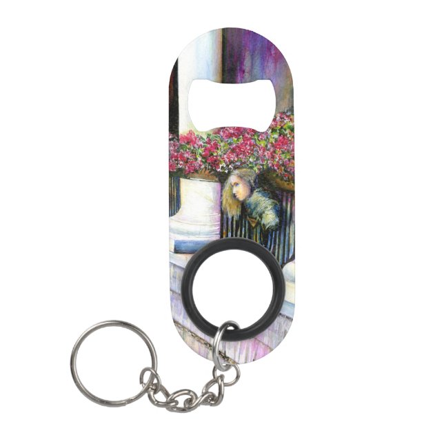 Comfort is the Enemy of Progress Keychain Bottle Opener (Front)