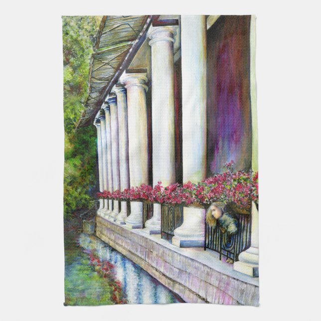 Comfort is the Enemy of Progress Kitchen Towel (Vertical)