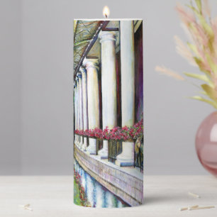 Comfort is then Enemy of Progress  Pillar Candle
