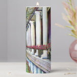 Comfort is then Enemy of Progress  Pillar Candle