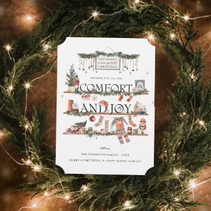 Comfort & Joy   Christmas Holiday Card