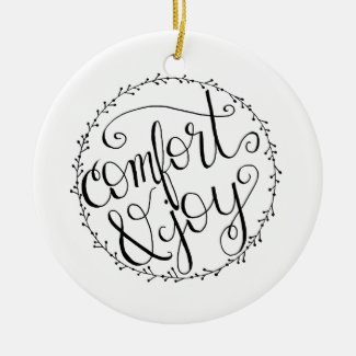 Comfort & Joy Christmas Ornament