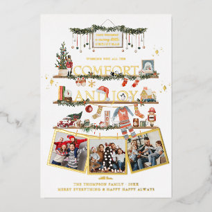 Comfort & Joy Christmas Photo Holiday Card