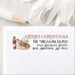 Comfort & Joy | Christmas Return Address Label<br><div class="desc">Featuring cozy Christmas illustrations and festive fonts. The whole fam under one roof, cookies in the oven, winter roaring outside the front door: It doesn’t really get much cozier than Christmas. Gather your nearest and dearest to read holiday stories, play board games, make crafts and cuddle up together around the...</div>