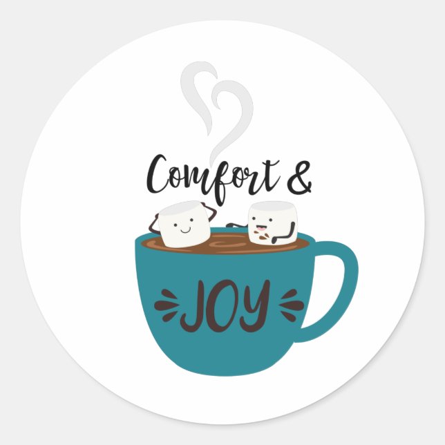 Comfort & Joy Classic Round Sticker (Front)