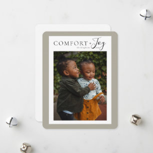 Comfort + Joy Holiday Photo Card