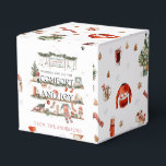 Comfort & Joy | Merry Little Christmas  Favor Boxes<br><div class="desc">Give your gift that perfect finishing touch with our Christmas gift boxes. Whether you're headed to an office secret Santa or hosting a holiday party of your own, these gift boxes will be sure to make a statement. Our Christmas gift boxes can be personalized with the hosts' names and party...</div>