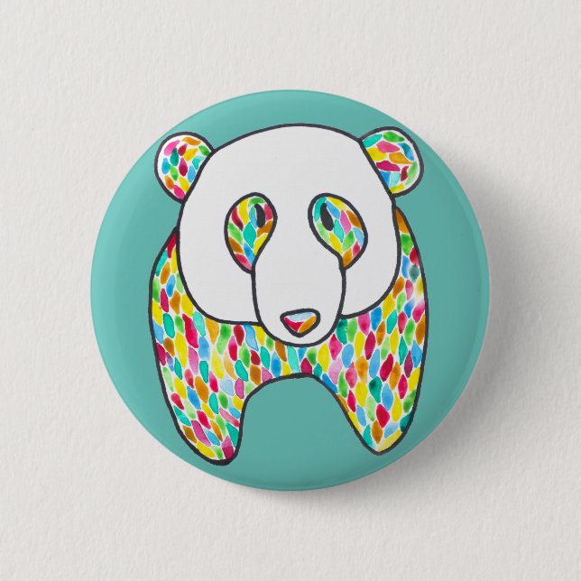 Comfort Panda by Megaflora Design Button (Front)