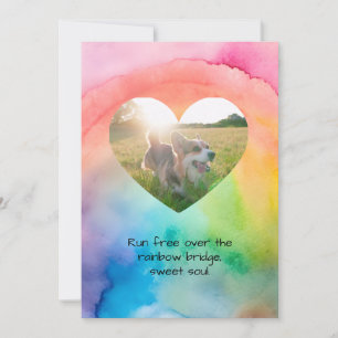Comfort Remembrance Customizable Pet Sympathy Card