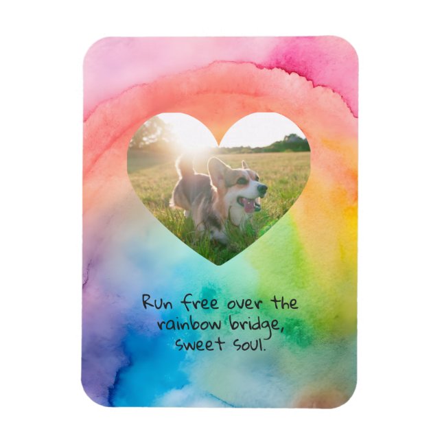 Comfort Remembrance Customizable Pet Sympathy  Magnet (Vertical)