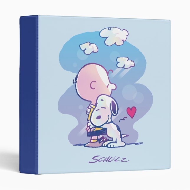 Comfort & Security | Charlie & Snoopy Hug 3 Ring Binder (Front/Spine)