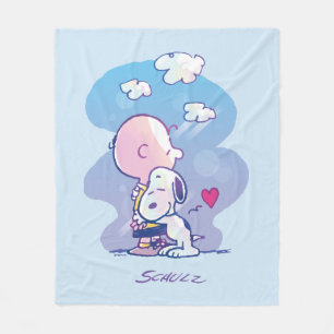 Comfort & Security Charlie & Snoopy Hug Fleece Blanket