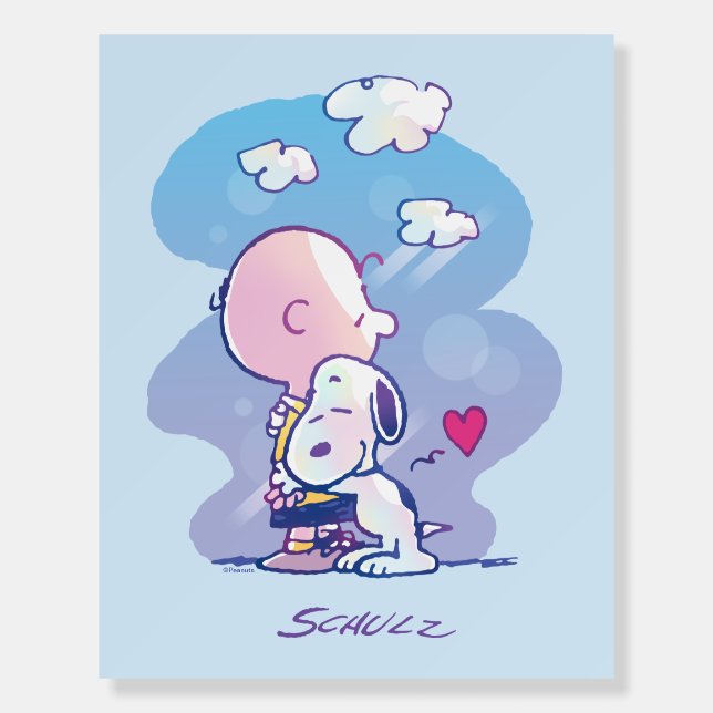 Comfort & Security | Charlie & Snoopy Hug Foam Board (Front)