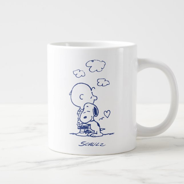 Comfort & Security | Charlie & Snoopy Hug Giant Coffee Mug (Right)