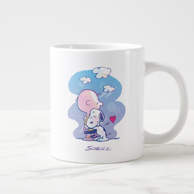 Comfort & Security | Charlie & Snoopy Hug Giant Coffee Mug (Right)