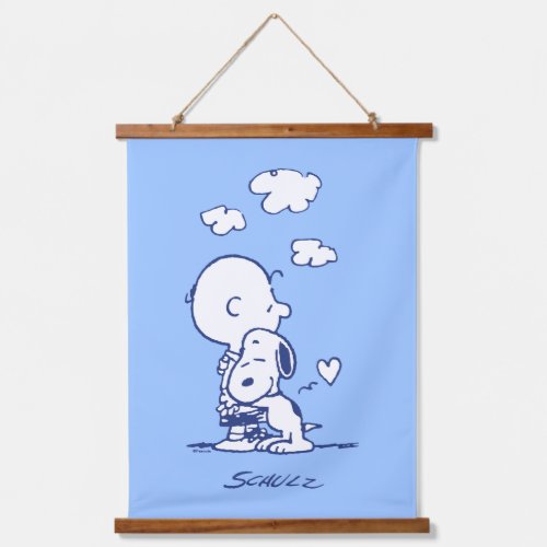 Comfort  Security  Charlie  Snoopy Hug Hanging Tapestry