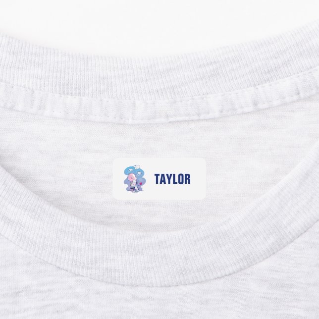 Comfort & Security | Charlie & Snoopy Hug Kids' Labels (Affixed)