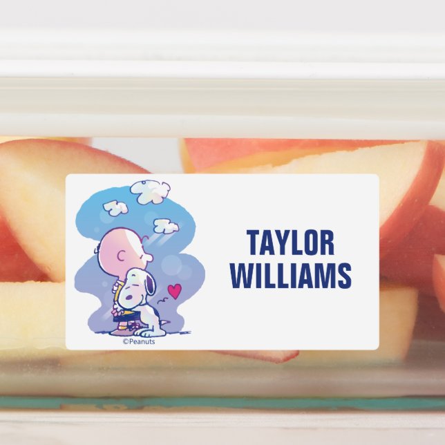 Comfort & Security | Charlie & Snoopy Hug Kids' Labels (Affixed)