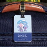 Comfort & Security | Charlie & Snoopy Hug Luggage Tag<br><div class="desc">Check out this super cute Peanuts design featuring Charlie Brown and Snoopy.</div>