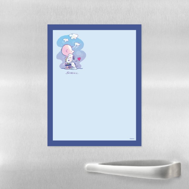 Comfort & Security | Charlie & Snoopy Hug Magnetic Dry Erase Sheet (In Situ)