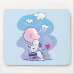 Comfort & Security | Charlie & Snoopy Hug Mouse Pad<br><div class="desc">Check out this super cute Peanuts design featuring Charlie Brown and Snoopy.</div>