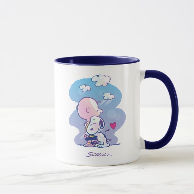 Comfort & Security | Charlie & Snoopy Hug Mug (Right)