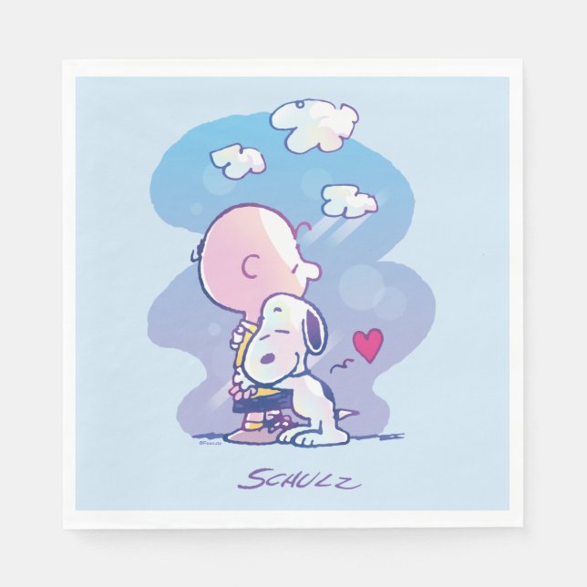 Comfort & Security | Charlie & Snoopy Hug Napkins (Front)