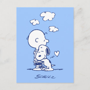 Comfort & Security Charlie & Snoopy Hug Postcard