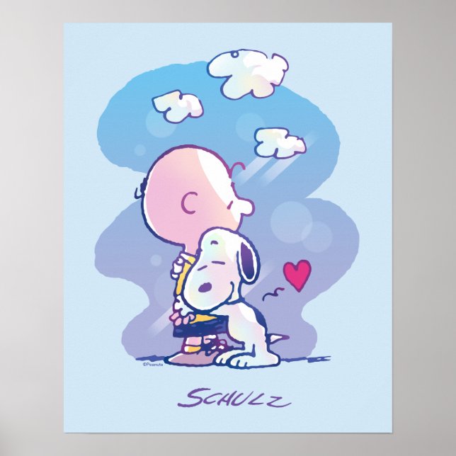Comfort & Security | Charlie & Snoopy Hug Poster (Front)