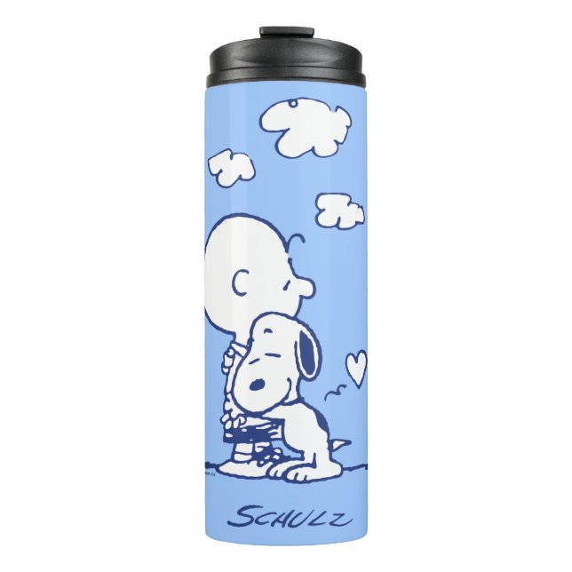 Comfort & Security | Charlie & Snoopy Hug Thermal Tumbler (Front)