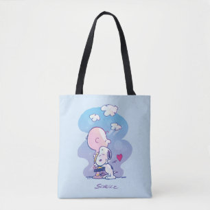 Comfort & Security Charlie & Snoopy Hug Tote Bag
