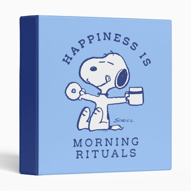 Comfort & Security | Happiness is Morning Rituals 3 Ring Binder (Front/Spine)