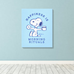 Comfort & Security Happiness is Morning Rituals Canvas Print