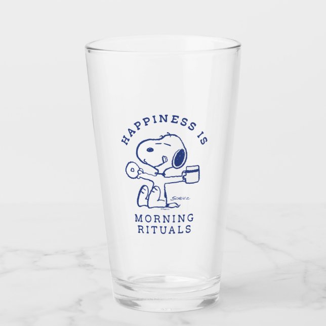 Comfort & Security | Happiness is Morning Rituals Glass (Front)